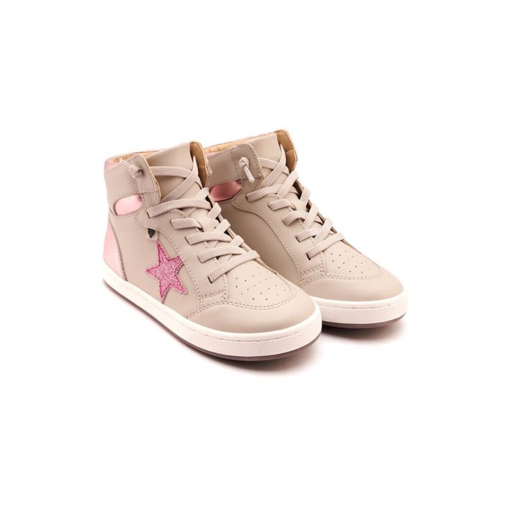 Old Soles Starling Leather Sneaker, Grey